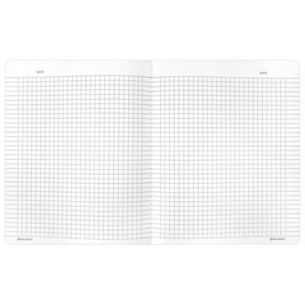 Тетрадь А5 96 л. BRAUBERG, на сшивке с корешком, клетка, обложка картон, "Minimal", 405287
