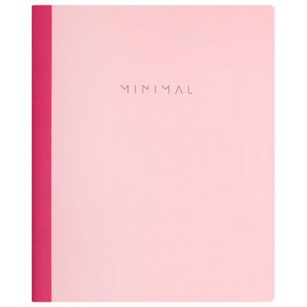 Тетрадь А5 96 л. BRAUBERG, на сшивке с корешком, клетка, обложка картон, "Minimal", 405287