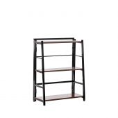 Стеллаж раскладной Leset Пако 800 трапеция, Чёрный