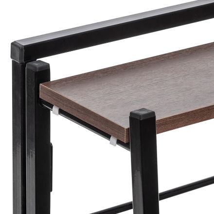 Стеллаж раскладной Leset Пако 800 трапеция, Чёрный