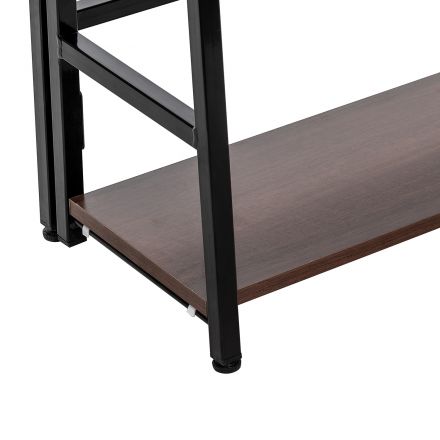 Стеллаж раскладной Leset Пако 800 трапеция, Чёрный