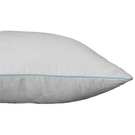 Подушка 70х70 стеганная (микрофибра/лебяжий пух), белый