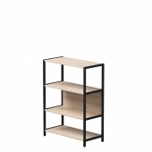 Стеллаж металлический средний Everprof EVO 830х385x1120 Дуб Соната/Черный