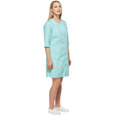 Халат для медицинского персонала жен. М20 ХЛ морская волна(р.56-58) 158-164