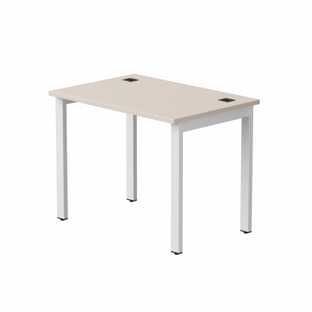 Стол прямой Everprof EVO на металлокаркасе 980х670х755 мм Кашемир/Белый