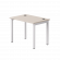 Стол прямой Everprof EVO на металлокаркасе 980х670х755 мм Кашемир/Белый