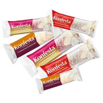 Конфеты глазированные KONFESTA ассорти (кокос, малина, манго-маракуйя), 1100 г Конфеты глазированные KONFESTA ассорти (кокос, малина, манго-маракуйя), 1100 г