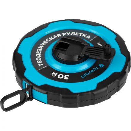 Рулетка геодезическая TOPFORT Master 30 м х 15 мм в прорезин корп (2019130)