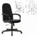 Кресло офисное CH-002, ткань, черное, 1973991