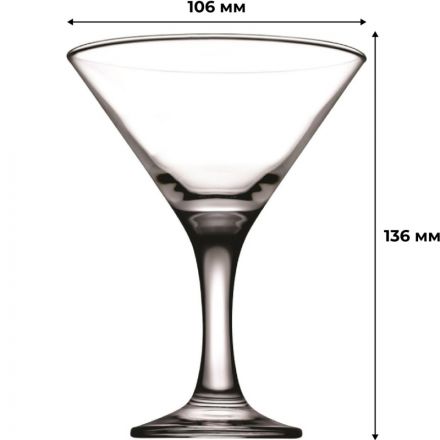 Бокал для мартини Бистро 190 мл. d=106 мм. h=136 мм. 12шт/уп