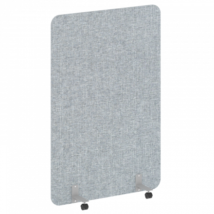 R-line soft Перегородка на металлических опорах, на роликах AP.R-120-180 Romeo 13/Серый металл 1200*18*1800