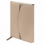 Ежедневник недатированный А5 155х213 мм BRAUBERG "Wild", под кожу, магнит, 160 л., LEO бежевый, 116232