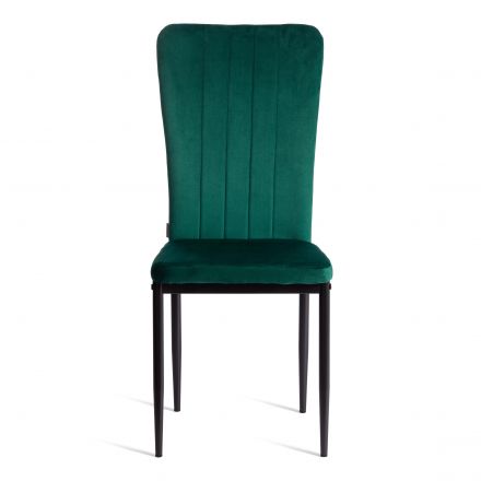 Стул VERTER (mod. BC577-DC) металл, флок, 41 х 52 х 95 см, Green (зеленый) HLR56 / черный