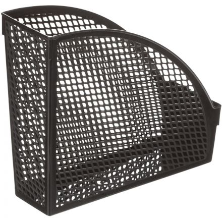 Вертикальный накопитель Attache Эконом пластиковый черный ширина 110 мм (3 штуки в упаковке)