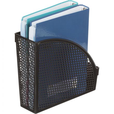 Вертикальный накопитель Attache Эконом пластиковый черный ширина 110 мм (3 штуки в упаковке)