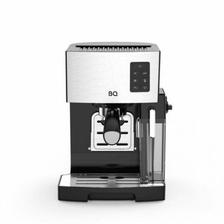 Кофеварка рожковая BQ (БИ-КЬЮ) CM9002, 1450 Вт, объем 1,4 л, 19 бар, автоматический капучинатор, стальная, 86195028