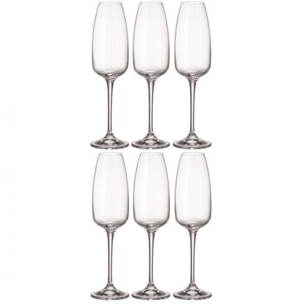 Набор бокалов для шампанского ANSER, 290 мл 6 шт