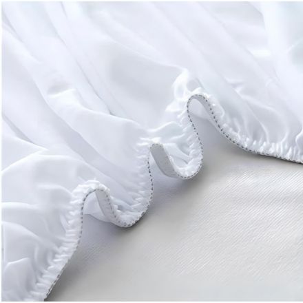 Наматрасник 160х200,махра, водонепроницаемый,чехольный, белый