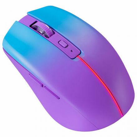 Мышь беспроводная бесшумная DEFENDER Mystery MM-301 LED, 5 кнопок + колесо-кнопка, фиолетовая, 52301