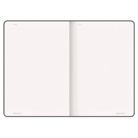 Блокнот А5 (130х210 мм), BRAUBERG ULTRA, под кожу, 80 г/м2, 96 л., в точку, сиреневый, 113013