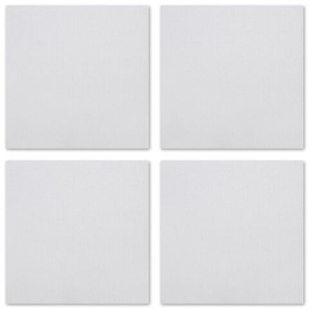 Холсты на магните квадратные НАБОР 4 шт., 7,5х7,5 см, 280 г/м2, 100% хлопок, BRAUBERG ART CLASSIC, 192333