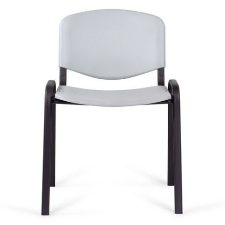 Стул STAFF "Iso Plast CF-009", черный каркас, пластик серый, 532570 Стул STAFF "Iso Plast CF-009", черный каркас, пластик серый, 532570