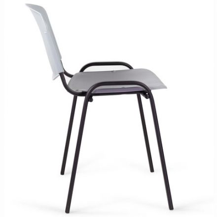 Стул STAFF "Iso Plast CF-009", черный каркас, пластик серый, 532570 Стул STAFF "Iso Plast CF-009", черный каркас, пластик серый, 532570