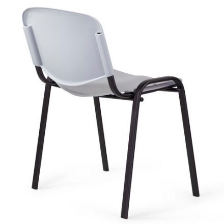 Стул STAFF "Iso Plast CF-009", черный каркас, пластик серый, 532570 Стул STAFF "Iso Plast CF-009", черный каркас, пластик серый, 532570