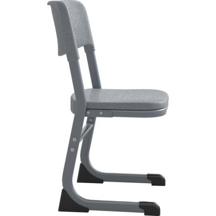 Стул ученический MET_Комус Мебель Школа 2.0, 6 р.г. Aero серый 7040/серый