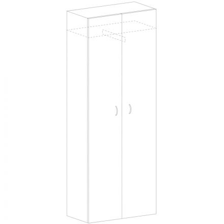 Шкаф MON_Канц для одежды офисный ШК40.9 орех Шкаф MON_Канц для одежды офисный ШК40.9 орех