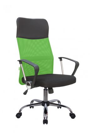 Кресло Smart RCH 8074 Чёрная ткань/Зелёная сетка