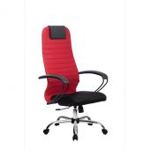 Кресло Метта BP-10 Ch красное, крестовина хром(d696)