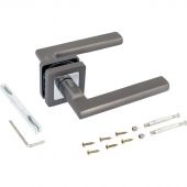 Ручка УЗК_д/межкомн.дв. Аллюр ВЕНСАН MBN (2640) графит, комплект