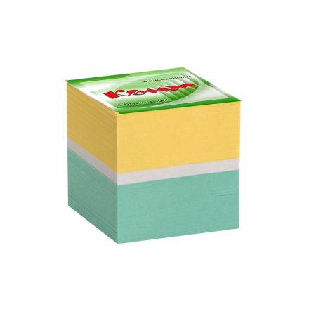 Блок для записей КОМУС на склейке 9х9х9 цветной блок 80-100 г Блок для записей КОМУС на склейке 9х9х9 цветной блок 80-100 г