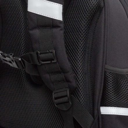 Ранец GRIZZLY анатомическая спинка, c бейджем, для мальчиков, "BLACK CAR", 36х28х20 см, RAz-587-7/1