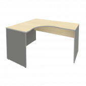Riva Стол криволинейный левый А.СА-3 (L) Клён металлик 1400*1200*750 Riva Стол криволинейный левый А.СА-3 (L) Клён металлик 1400*1200*750