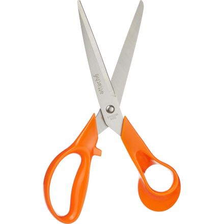 Ножницы Attache Orange 203 мм с пластиковыми анатомическими ручками оранжевого цвета