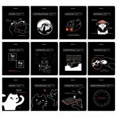 Тетради предметные, КОМПЛЕКТ 12 ПРЕДМЕТОВ, 48 л., TWIN лак, BRAUBERG "МЕМЫ", 405172 Тетради предметные, КОМПЛЕКТ 12 ПРЕДМЕТОВ, 48 л., TWIN лак, BRAUBERG "МЕМЫ", 405172