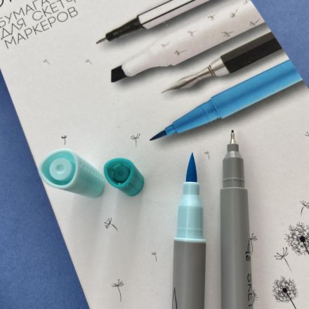 Набор маркеров ДВУС.СКЕТЧ-МАРКЕРЫ(КИСТОЧКА+ЛИНЕР)SKETCH&ART12 ЦВ.,22-0082 Набор маркеров ДВУС.СКЕТЧ-МАРКЕРЫ(КИСТОЧКА+ЛИНЕР)SKETCH&ART12 ЦВ.,22-0082