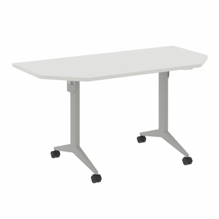 X-Pull Стол складной мобильный X.M-7.T1 Белый бриллиант/Серый металл 1440*720*753 X-Pull Стол складной мобильный X.M-7.T1 Белый бриллиант/Серый металл 1440*720*753