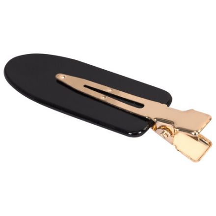 Заколки для волос НАБОР 4 шт., 6 см, глянцевый, черный, черепаховый, MONTE VITA (МОНТЕ ВИТА), 457088