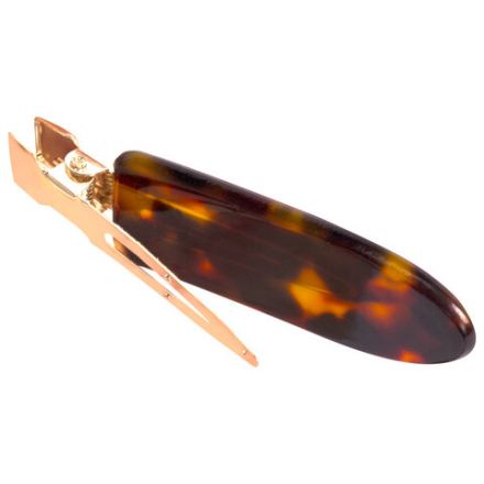 Заколки для волос НАБОР 4 шт., 6 см, глянцевый, черный, черепаховый, MONTE VITA (МОНТЕ ВИТА), 457088