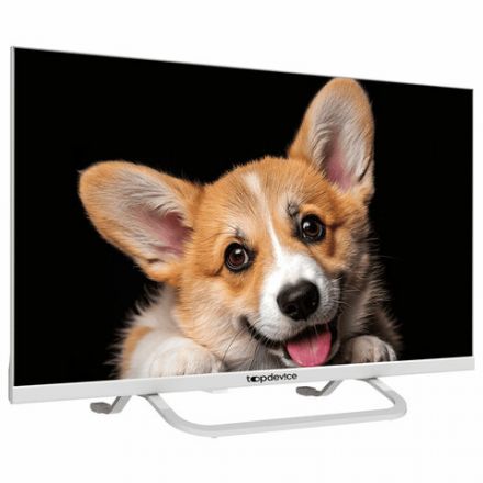 Телевизор TOPDEVICE TDTV24CS03H_WE, 24'' (60 см), 1366x768, HD, 16:9, YaOS, Wi-Fi, Bluetooth, белый