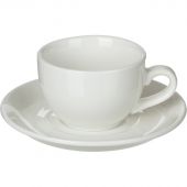 Кофейная пара Chan Wave Classic Шоко, фарфор, белый, 90мл, фк 875