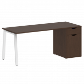 Home Office Стол письменный VR.SP-3-178.1.A Венге/Белый металл 1780*720*750