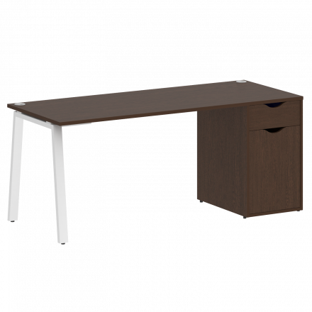 Home Office Стол письменный VR.SP-3-178.1.A Венге/Белый металл 1780*720*750