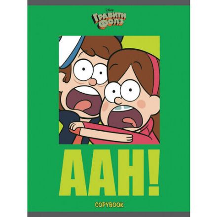 Тетрадь А5, 48 л., HATBER, скоба, клетка, обложка картон, "Гравити Фолз" (микс в спайке), 068737, 48Т5В1