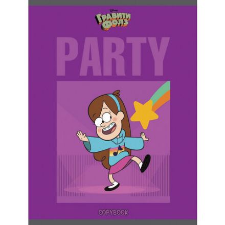 Тетрадь А5, 48 л., HATBER, скоба, клетка, обложка картон, "Гравити Фолз" (микс в спайке), 068737, 48Т5В1