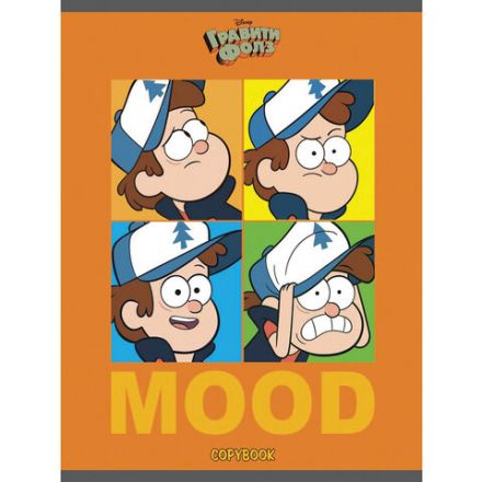 Тетрадь А5, 48 л., HATBER, скоба, клетка, обложка картон, "Гравити Фолз" (микс в спайке), 068737, 48Т5В1