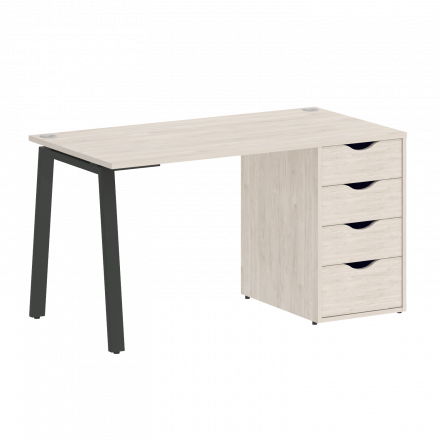 Home Office Стол письменный VR.SP-3-138.4.A Денвер светлый/Антрацит металл 1380*720*750